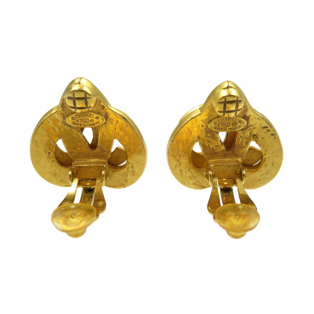 CHANEL Gold Logo Earrings - Picture 3 of 5